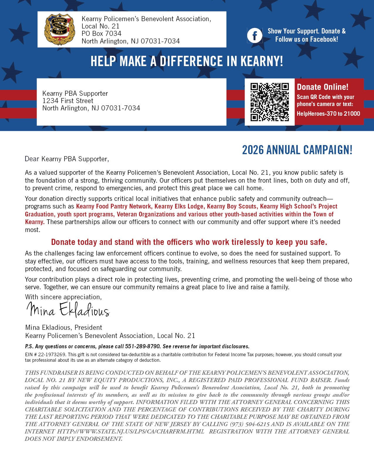 Donation Letter