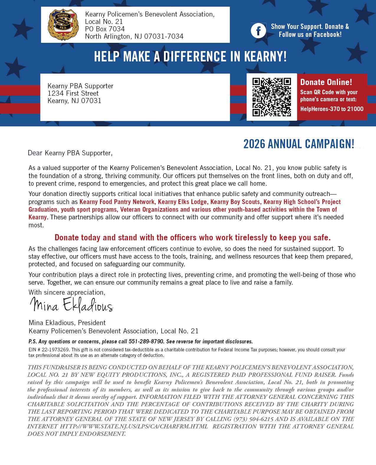 Donation Letter